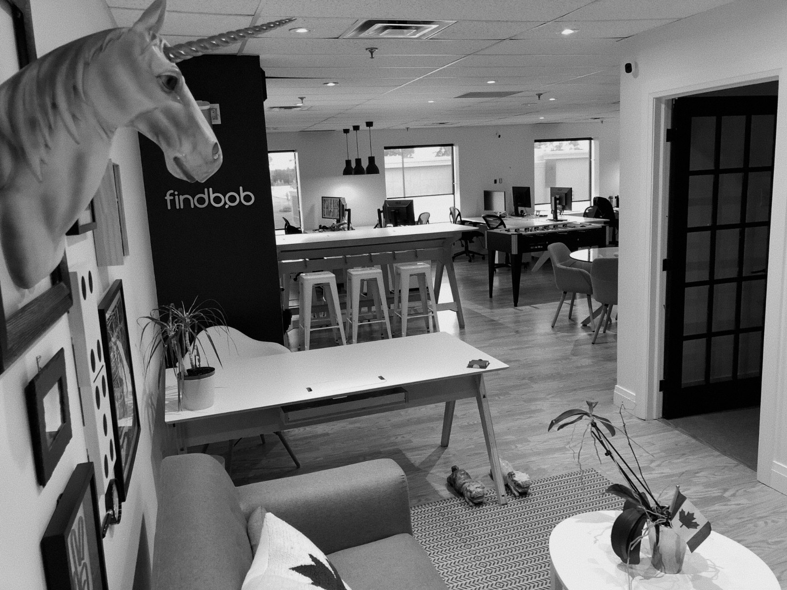 The first FindBob headquarters