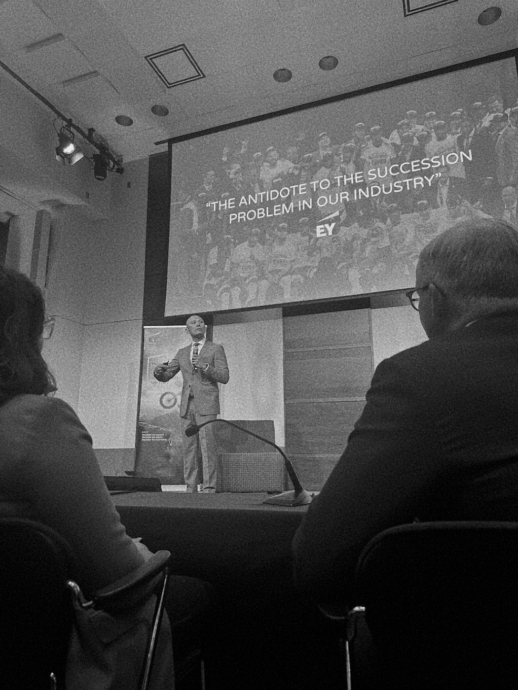 Roland Chan presenting FindBob at an EY event